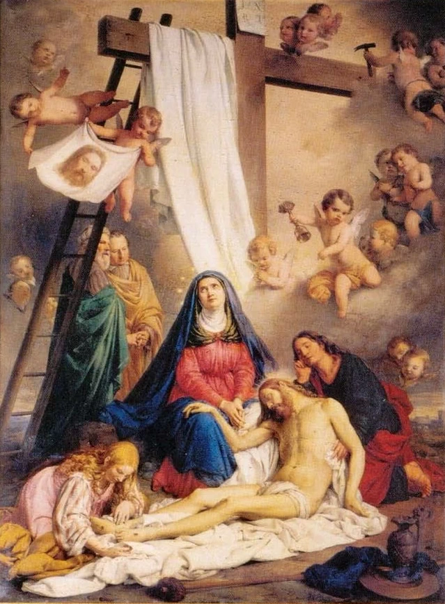  169-Angelo Inganni-Compianto sul Cristo morto, 1849 - Istituto dele Canossiane a Magenta